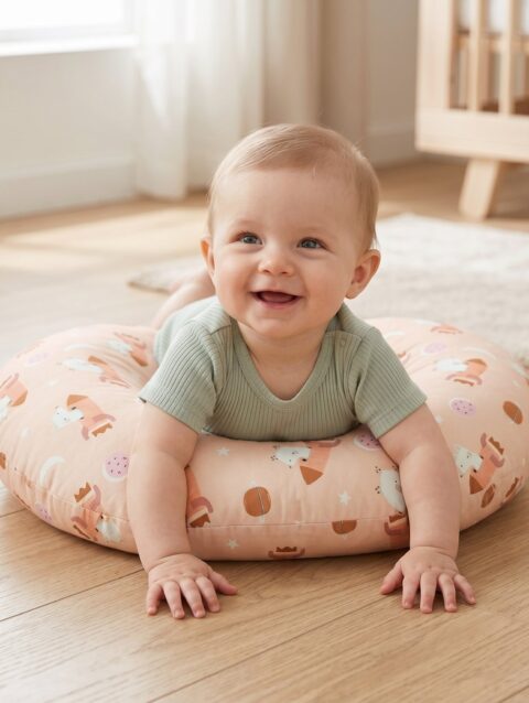 Kaladee Premium Digital Print Feeding Pillow | Baby Support Cushion for Feeding & Tummy Time