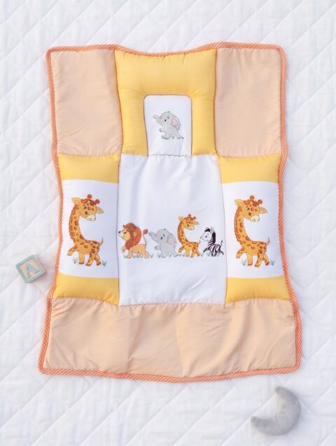 Kaladee Premium Joint Baby Mattress Set | Soft Cotton Sleeping & Play Bed with Head Support Pillow for Newborns